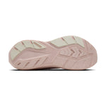 Brooks Ghost Amp women's shoe outsole view showing pink rubber with traction pattern