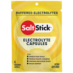 SaltStick Buffered Electrolyte Capsules 4-count vegetarian capsules yellow resealable packet supplement