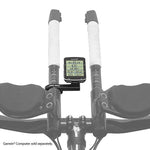 XLab C-Fast computer mount holding Garmin device on aerobars with professional studio lighting
