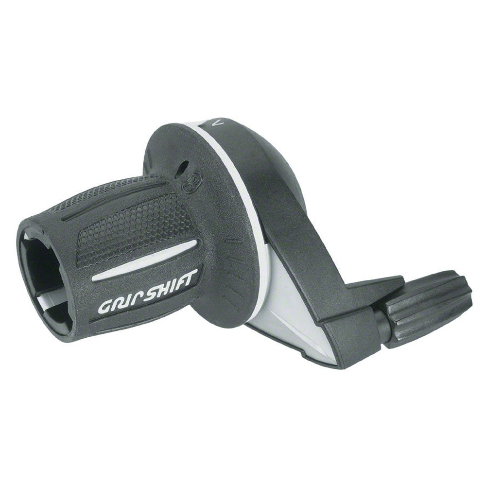 SRAM GripShift MRX Comp 8-speed right-hand bicycle gear shifter in black and silver