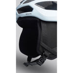 Kask Protone Icon white cycling helmet with black chin strap and padding