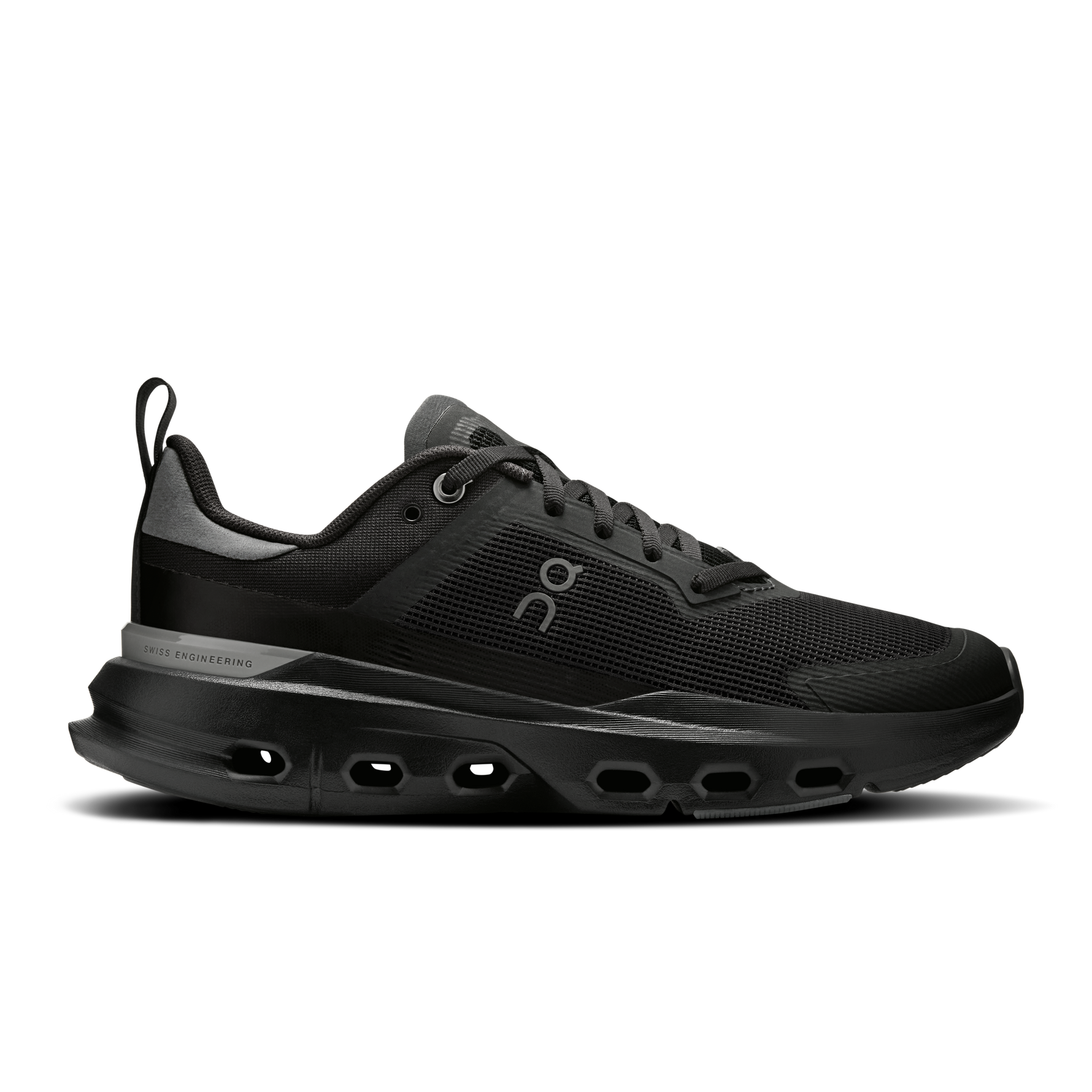 On Running Cloudpulse Next women's running shoe in black and stone colorway