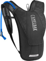 CamelBak HydroBak hydration backpack in black with blue drinking tube