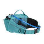 CamelBak M.U.L.E. 5 waist pack in arctic blue with mesh pockets and blue strap