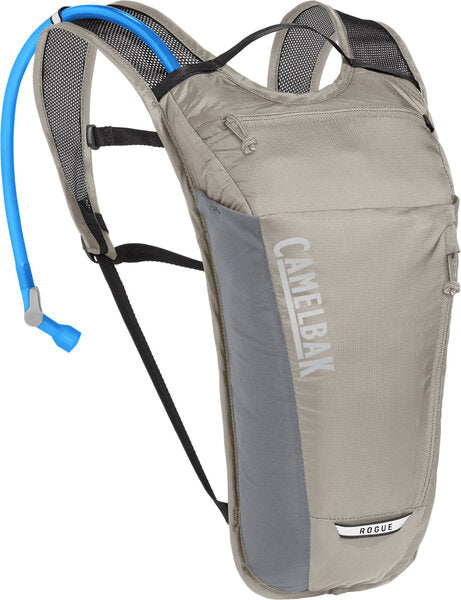 CamelBak Rogue Light hydration pack in aluminum gray and black colorway with clean white background