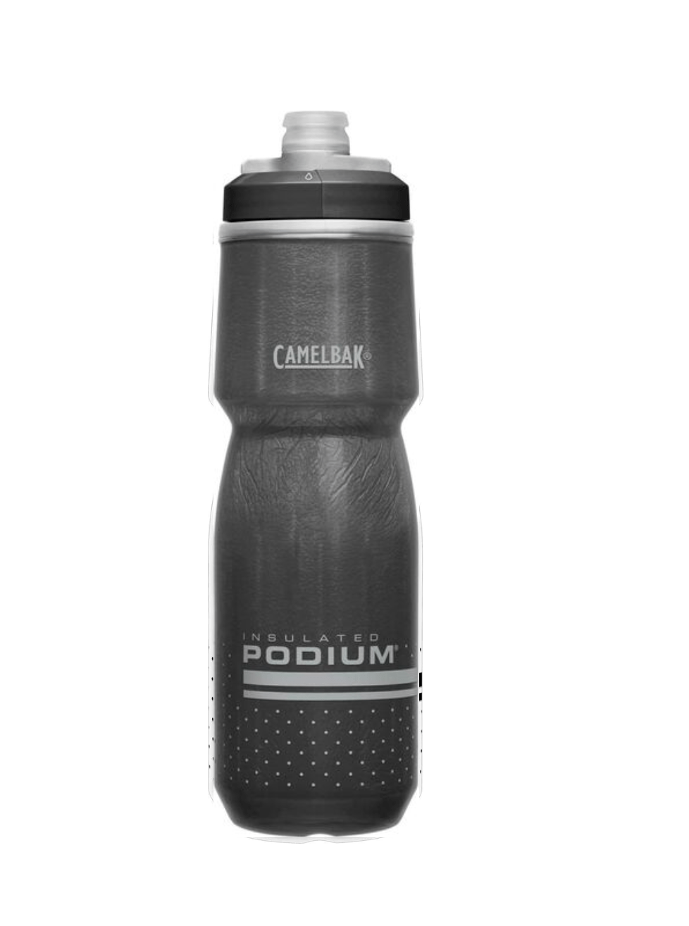 CamelBak Podium insulated water bottle in black with reflective ghost pattern