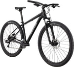 Cannondale Trail 8 mountain bike in black/dark grey with knobby tires