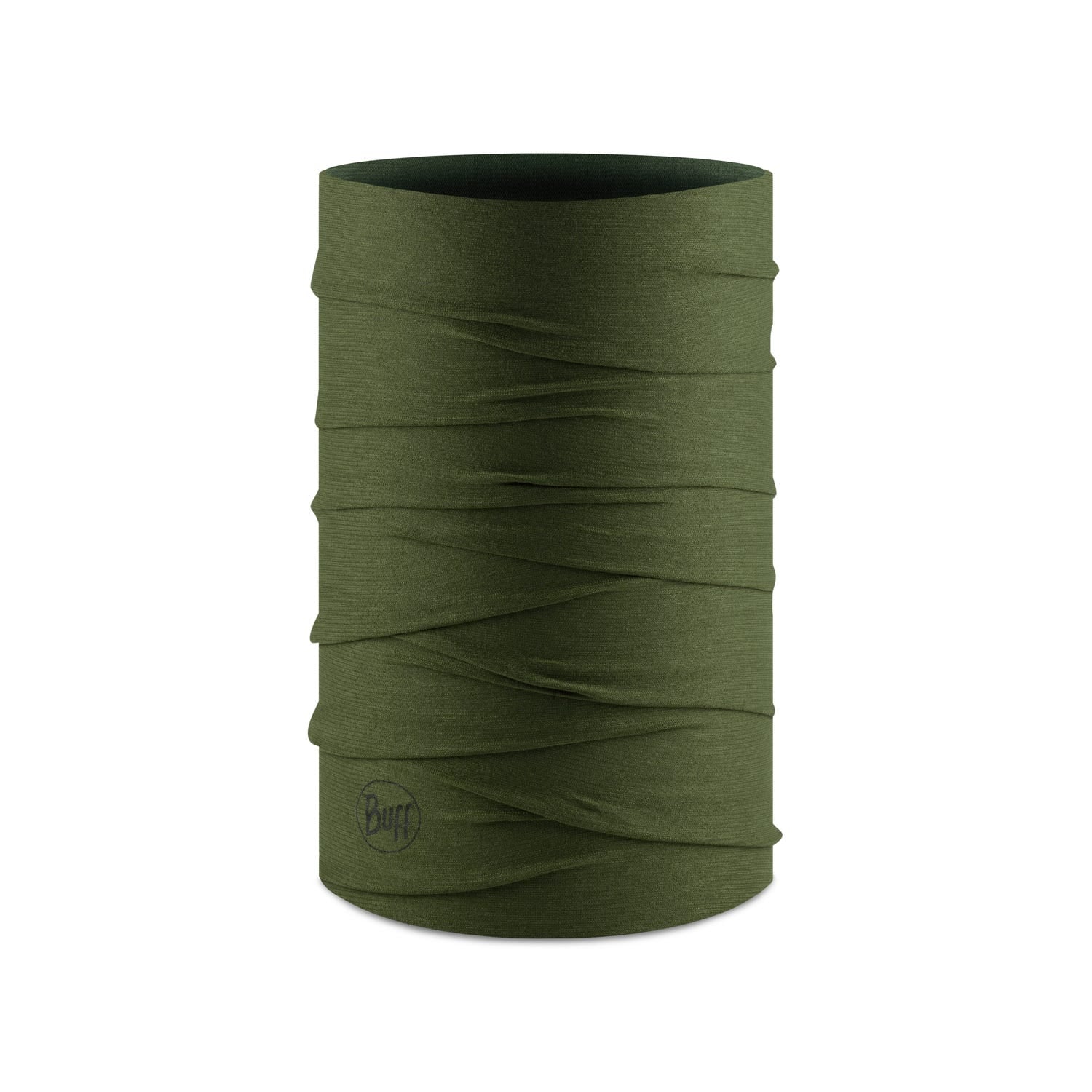 Buff Cool Net UV+ neck gaiter in military olive green color