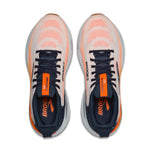 Brooks Adrenaline GTS 25 men's running shoe in white with orange and navy accents