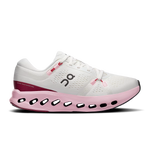 On Cloudsurfer 2 women's running shoe in pearl white with pink orchid accents