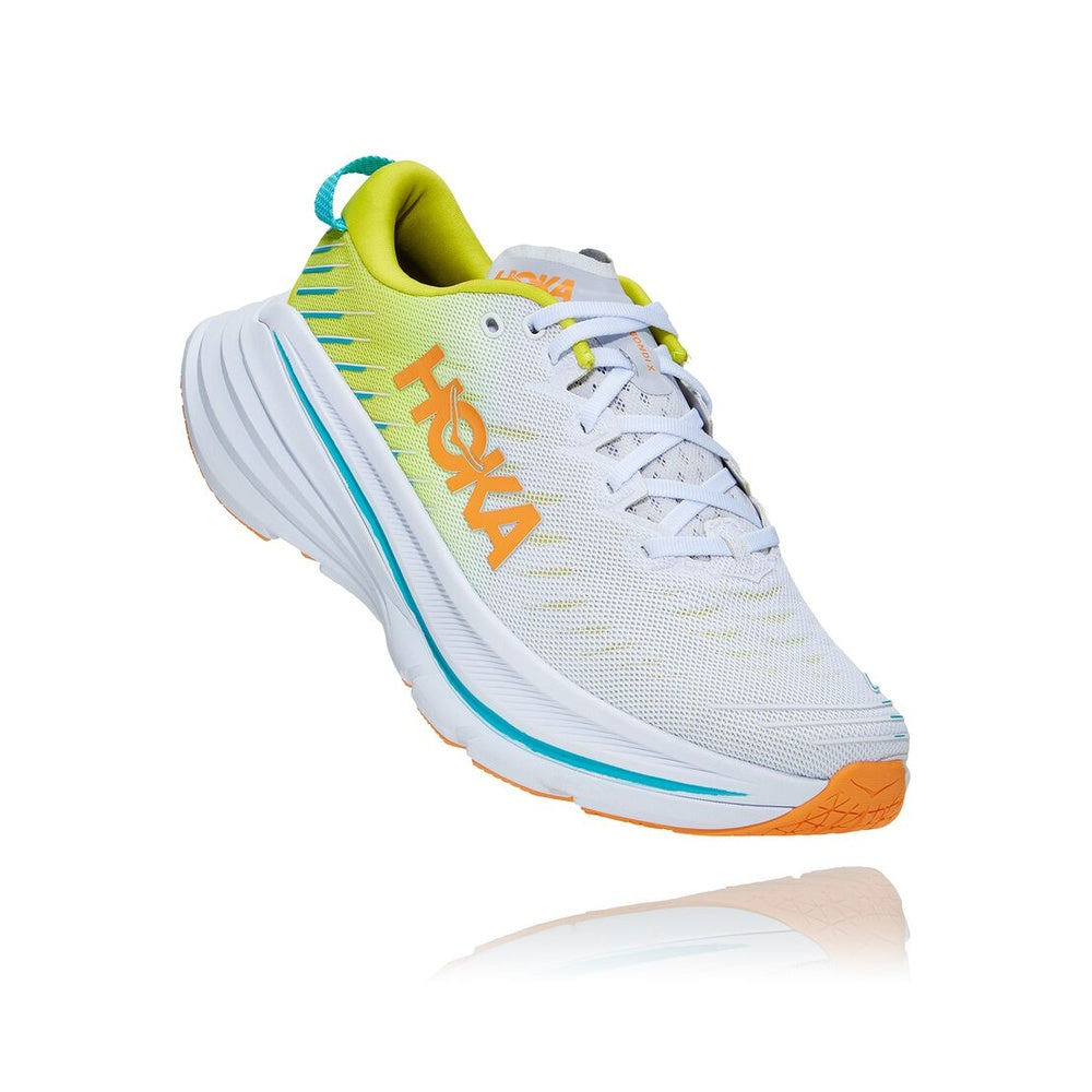 Hoka Bondi X Running Shoes Men's - White/Evening Primerose