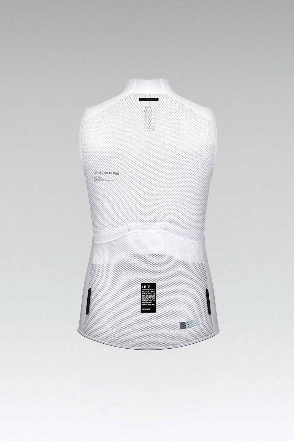 GOBIK Vest Plus 2.0 Women's cycling vest in Moon white color with mesh fabric