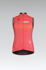 GOBIK Vest Plus 2.0 Women's cycling vest in coral pink with mesh panels