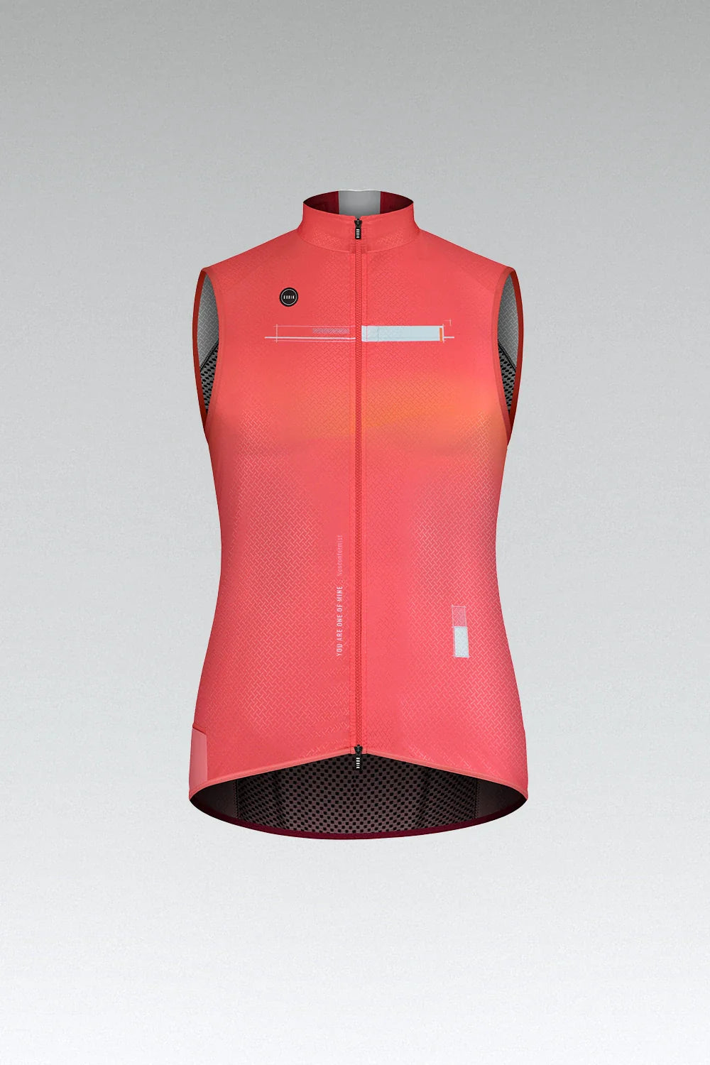 GOBIK Vest Plus 2.0 Women's cycling vest in coral pink with mesh panels