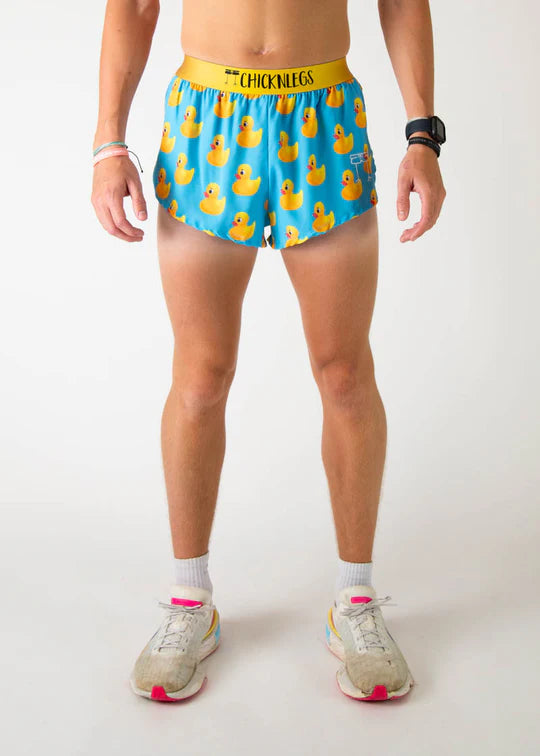 Chicknlegs Men's Rubber Ducky 2" Half Split Shorts - L