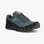 On Cloudventure men's trail running shoe in shadow/rock colorway with distinctive outsole