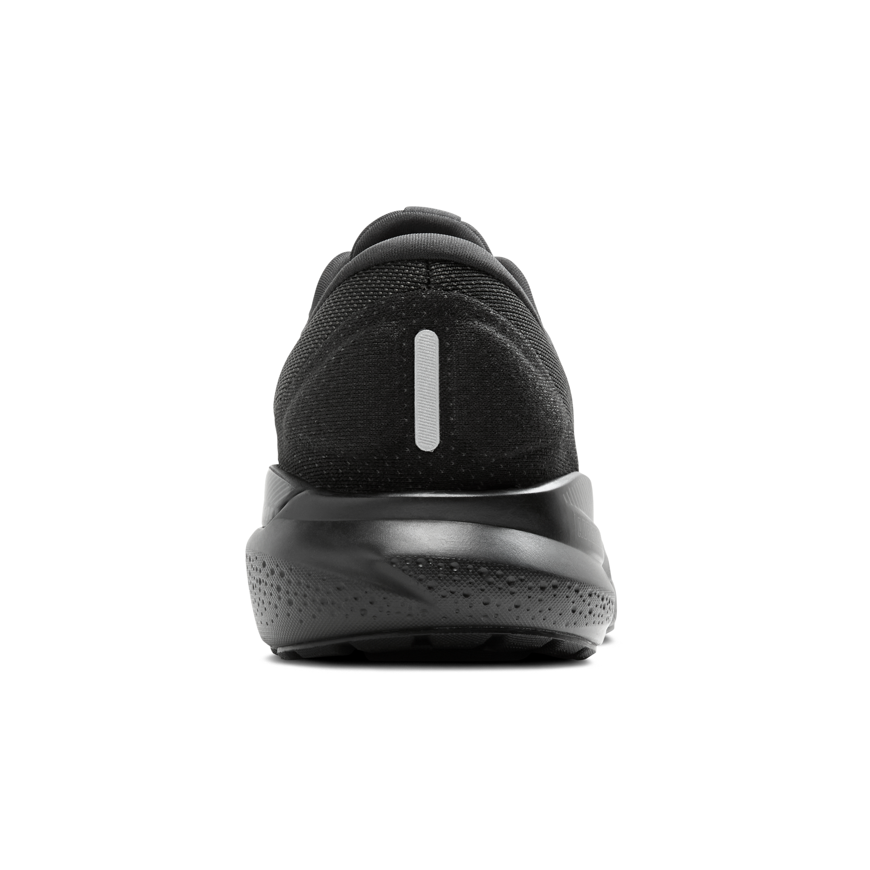 Brooks Adrenaline GTS 24 men's running shoe heel view in black colorway
