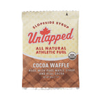 UnTapped Cocoa Waffle single packet, USDA Organic all natural athletic fuel, 30g