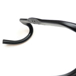Black Cannondale HollowGram KNOT SystemBar handlebar close-up detail shot on white background