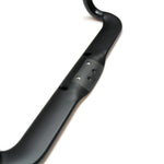 Close-up of black Cannondale HollowGram KNOT SystemBar handlebar showing mounting interface details