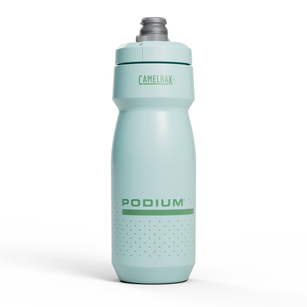 CamelBak Podium water bottle in mercury teal color with sport cap