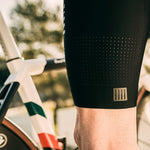 Black Gobik Ultralite cycling bib shorts with perforated leg panels and brand logo