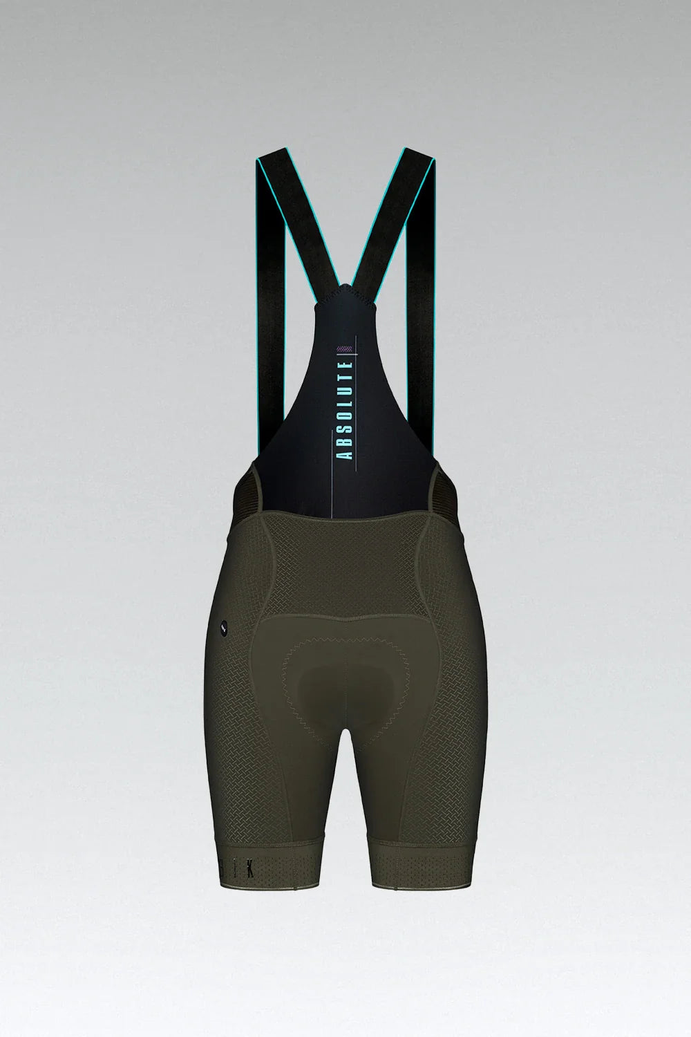 Gobik Absolute 5.0 women's bib shorts in army green with black straps
