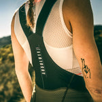 Gobik Absolute 5.0 Women's Bib Shorts in Army green with mesh back panel and suspenders