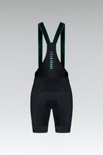 Gobik Absolute 5.0 Women's Bib Shorts in Black - front and back view