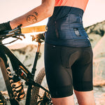 Gobik Absolute 5.0 women's cycling bib shorts in black with textured panels and padding