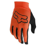 Fox Racing Flexair Park Gloves in bright orange with black Fox logo and fingertips