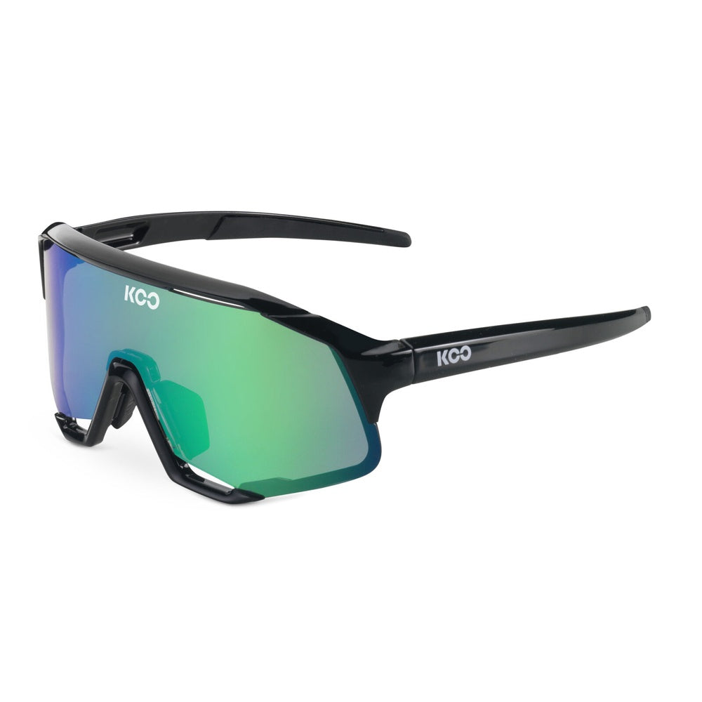KOO Demos Sunglasses - Black/Green Mirror Lense