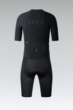 Black Gobik Integral Hudson Solid Men cycling suit with back pockets