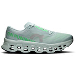 On Cloudmonster 3 running shoe in Brook Flurry colorway, lateral side view