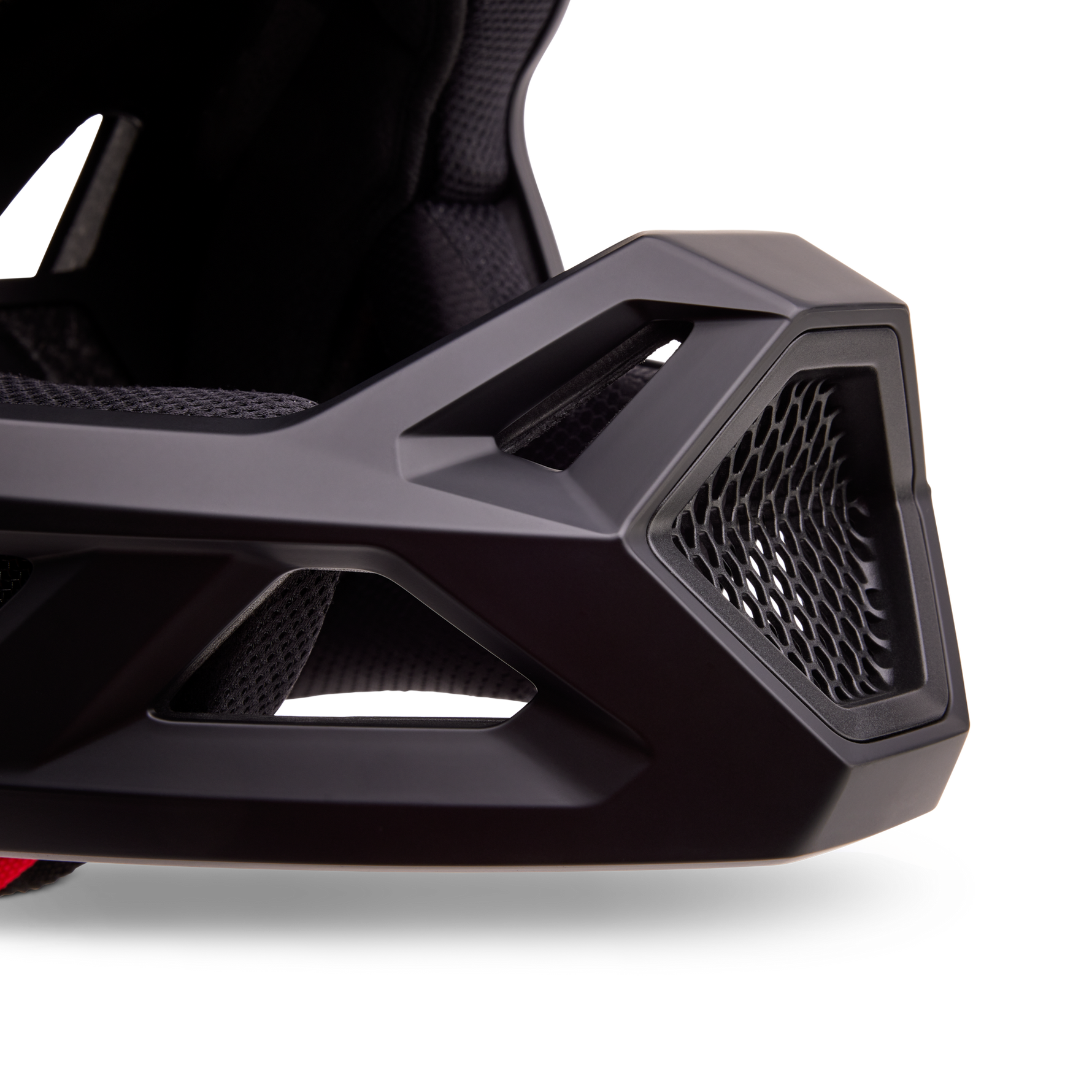 Fox Racing Youth Rampage Mountain Bike Helmet in Matte Black with ventilation system