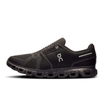 On Cloud 6 men's running shoe in black and white colorway side view