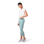 On Running Tights 7/8 Women's in Sea color - light mint green athletic leggings