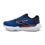 Brooks Glycerin 21 women's running shoe in blue with pink coral accents
