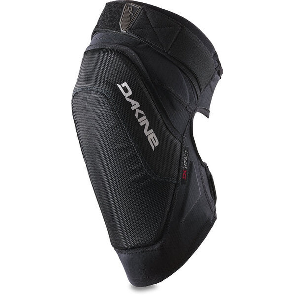 Dakine Agent knee pad in black with mesh panels and impact protection for mountain biking