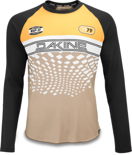 Dakine Dropout long sleeve jersey with golden yellow and black colorway