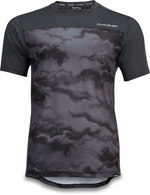 Dakine Syncline short sleeve mountain bike jersey in dark gray camouflage pattern