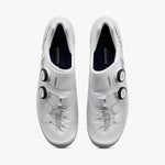 White Shimano SH-RC903 S-Phyre cycling shoes with BOA closure system