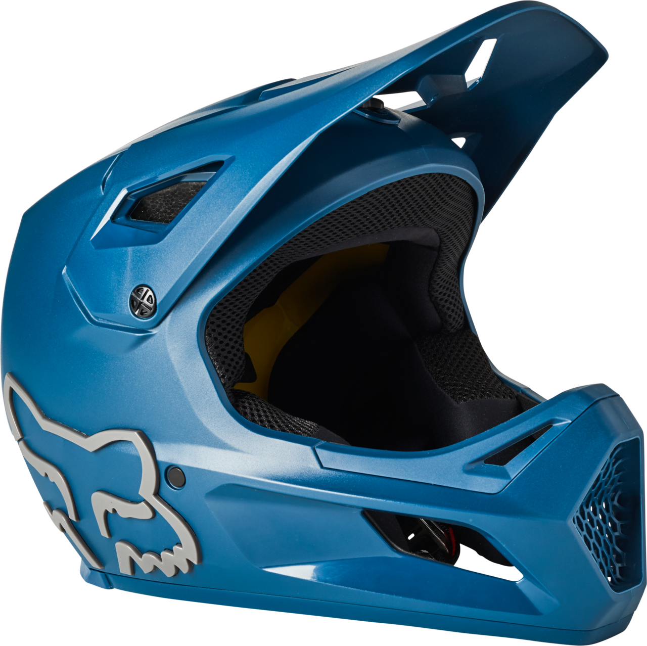 Fox Racing Youth Rampage Mountain Bike Helmet in Dark Indigo with Fox logo