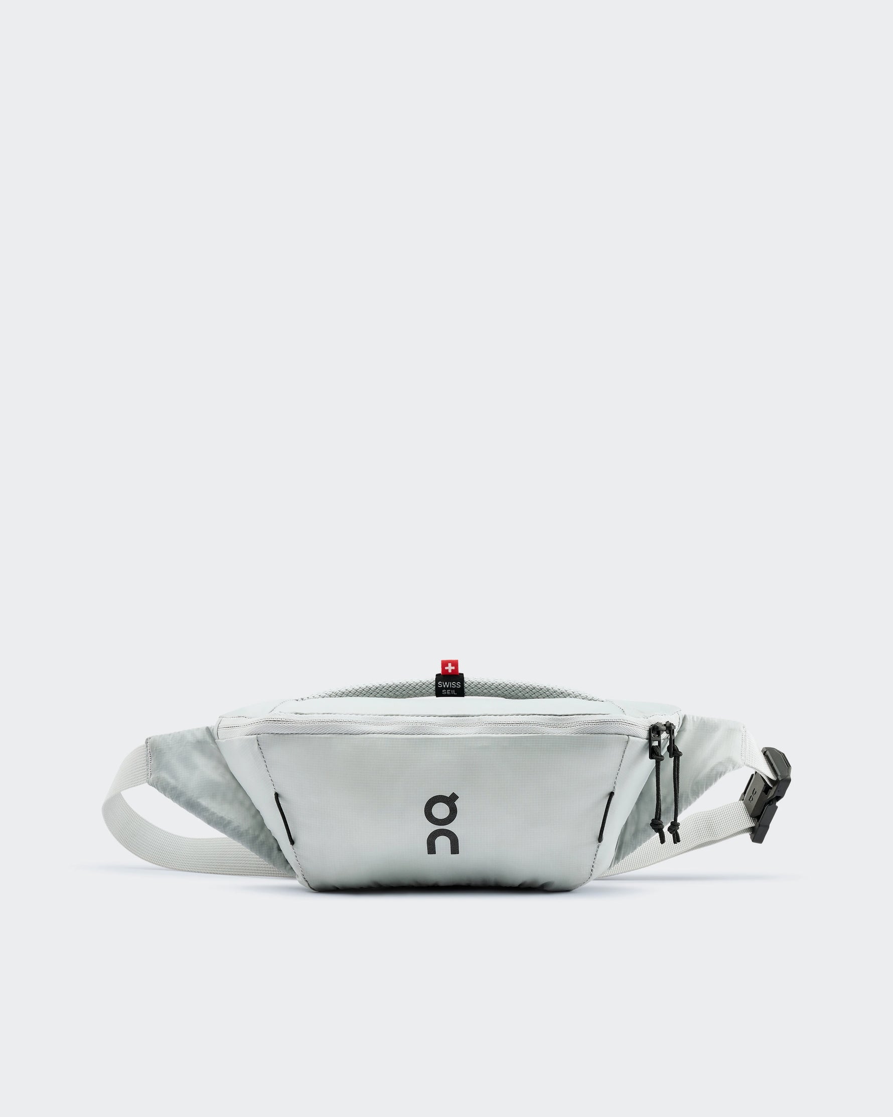 On Waist Pack 2L Lite in glacier color with adjustable strap and Swiss Made label