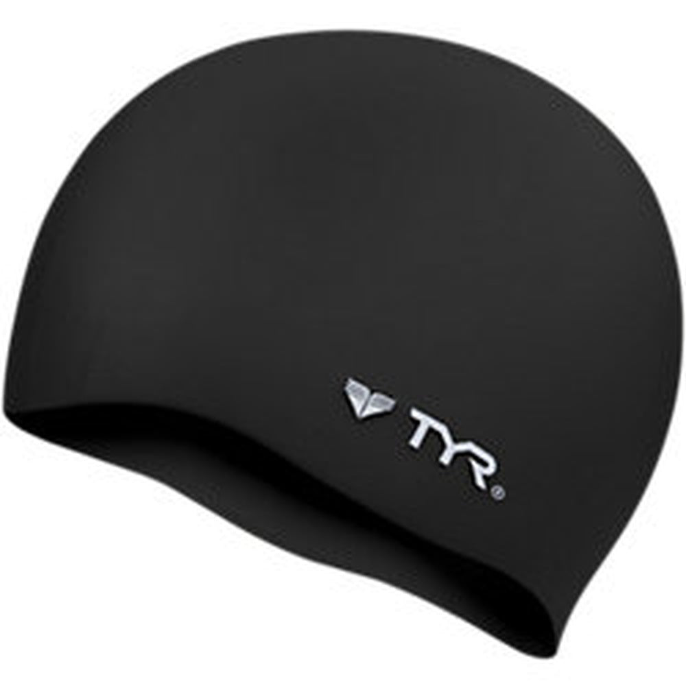 TYR Wrinkle Free Silicone Adult Cap - Black