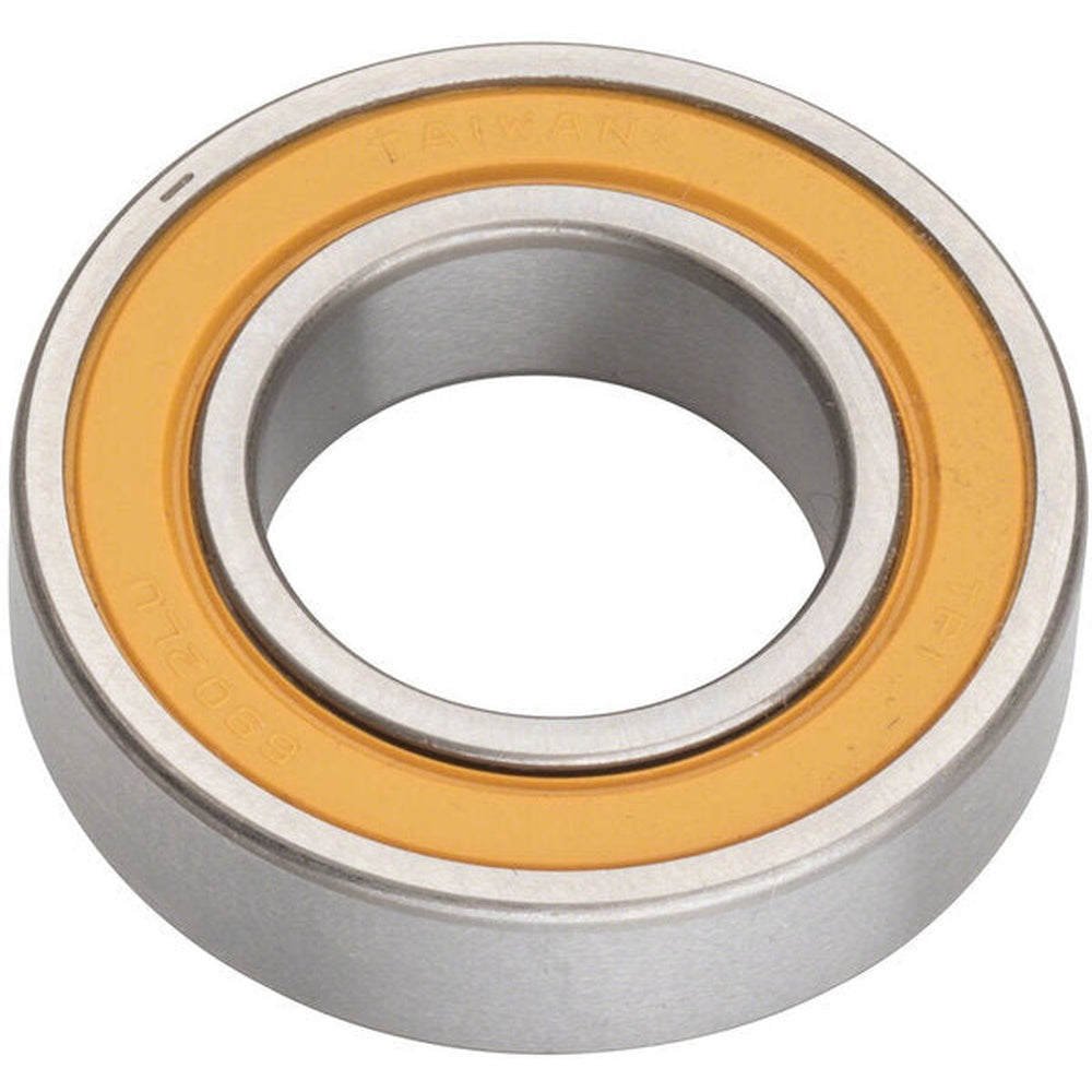 DT Swiss 6802 cartridge bearing with orange ceramic seal, 28x15x7mm dimensions