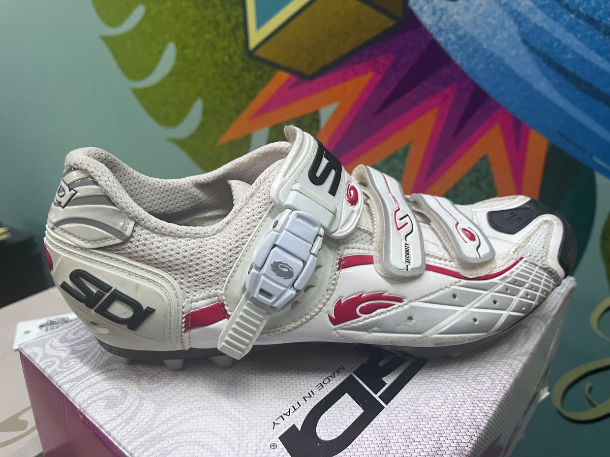 Sidi Spider MTB Shoes Men's White/Silver 44 (no box)