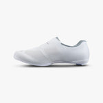 Shimano SH-RC302 white road cycling shoe with perforated upper and velcro strap