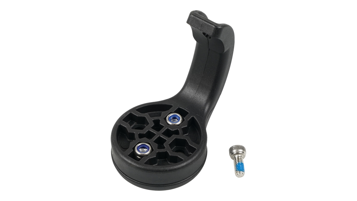 Specialized Roval Control Cockpit accessory mount kit with black plastic bracket and screw