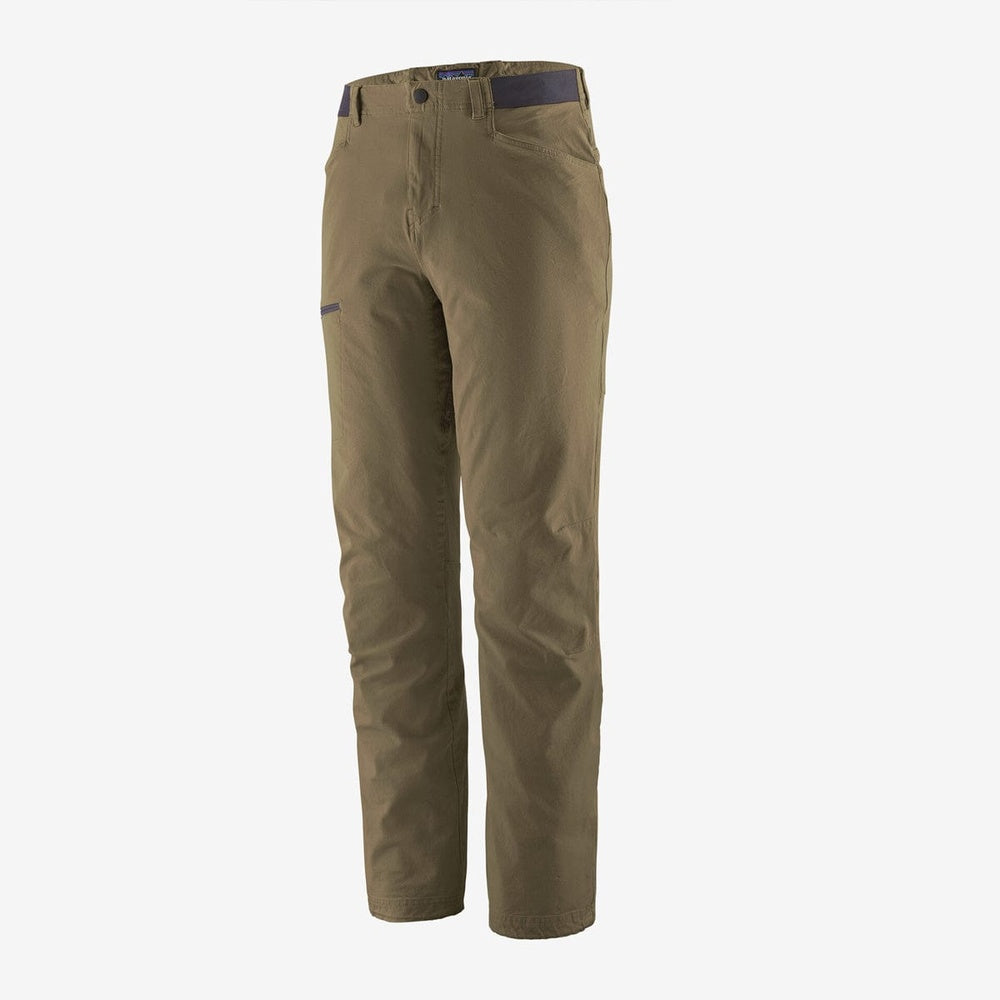 Patagonia Men's Venga Rock Pants in sage khaki color on white background